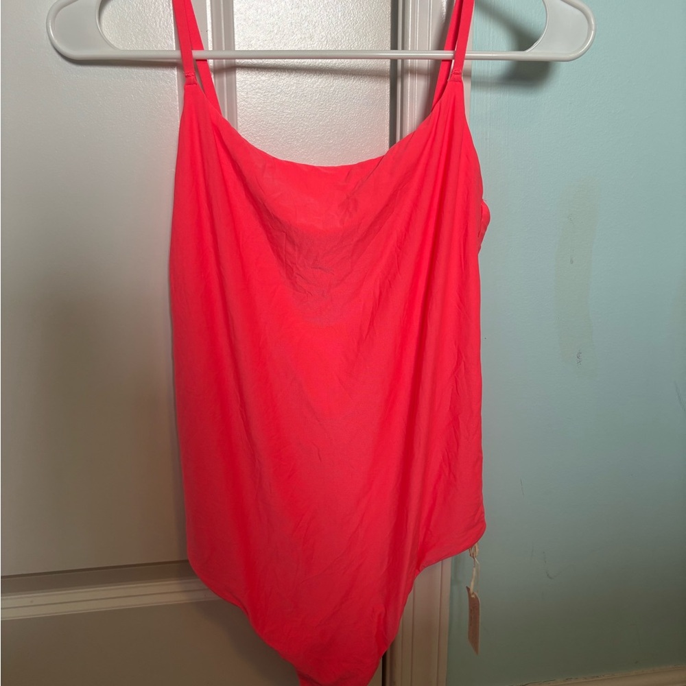 Smoothez by Aerie Bright Coral Body Suit